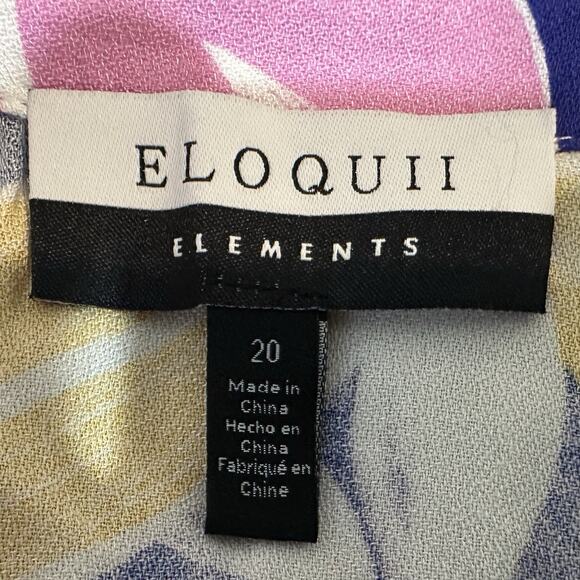 Eloquii Elegance Paradiso Floral Maxi Romper Women’s Size 20 Tropical‎ Print NWT - Picture 7 of 9